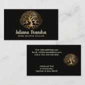 Carte De Visite Arbre doré de la vie (Devant / Derrière)