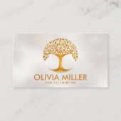 Carte De Visite Arbre doré de la vie - Yggdrasil (Devant)