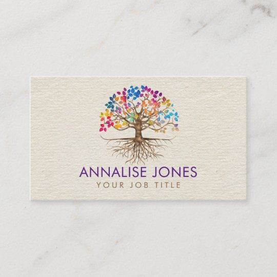 Carte De Visite Arbre Dore De La Vie Yggdrasil Feuilles Colore Zazzle Be