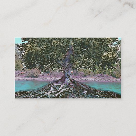 Carte De Visite Arbre du bord de lacs life (Devant)