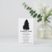 Carte De Visite Arbre du sapin - Blanc (Debout devant)