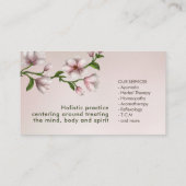 Carte De Visite Arbre en fleurs Yin Yang Magnolia (Dos)