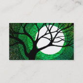 Carte De Visite Arbre et lune - vert (Dos)