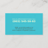 Carte De Visite Arbre et lunette - Art coloré (Dos)