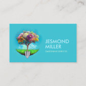 Carte De Visite Arbre et lunette - Art coloré (Devant)