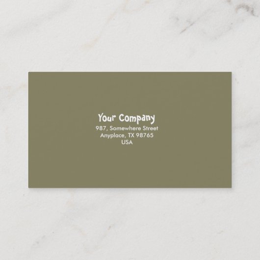 Carte De Visite Arbre et oiseaux (Dos)