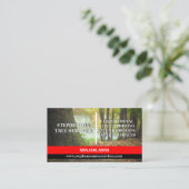 Carte De Visite Arbre et travaux de brique et de pierre (Debout devant)