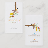 CARTE DE VISITE ARBRE FACEBOOK ET LOGO FAIT MAIN D'ETSY (Devant / Derrière)