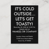 Carte De Visite arbre fantôme de fête d'hiver (Dos)