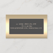 Carte De Visite Arbre femmes Silhouette, Instructeur de Yoga d'or (Dos)