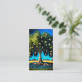 Carte De Visite Arbre financier Abondance de richesse financière (Debout devant)