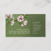 Carte De Visite Arbre Fleur Magnolia Yin Yang (Dos)