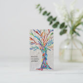 Carte De Visite Arbre généalogique de généalogiste (Debout devant)