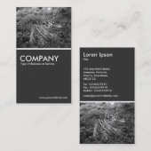 Carte De Visite Arbre haché - gris 80 pc (Devant / Derrière)