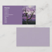 Carte De Visite Arbre Halloween (Devant / Derrière)