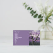 Carte De Visite Arbre Halloween (Debout devant)