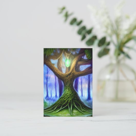 Carte De Visite Arbre Imaginaire (Debout devant)