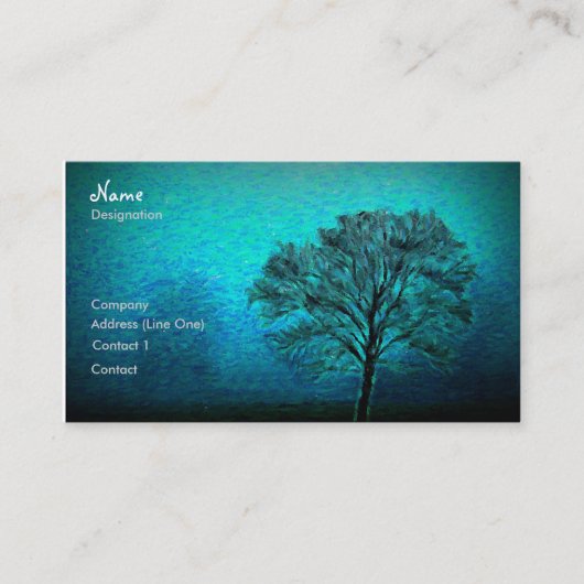 Carte De Visite Arbre isolé (Devant)
