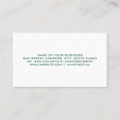 Carte De Visite Arbre Logo | Herbe (Dos)