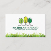 Carte De Visite Arbre Logo | Herbe (Devant)