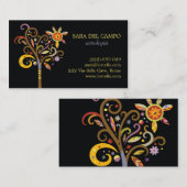 Carte De Visite Arbre lunaire (Devant / Derrière)