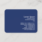 Carte De Visite Arbre Magnolia - Effet Cyanotype (Dos)