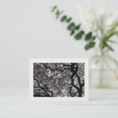 Carte De Visite Arbre Magnolia en Fleur 02 (Bordé) (Debout devant)