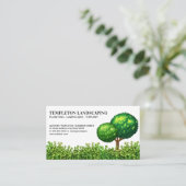 Carte De Visite Arbre manucuré | Poissons | Paysage (Debout devant)