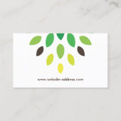 Carte De Visite ARBRE MODERNE BROWN/Carte de visite VERT (Dos)