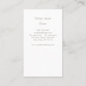 Carte De Visite Arbre moderne mignon (Dos)