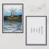 Carte De Visite Arbre monétaire en un jour venteux (Devant / Derrière)