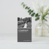 Carte De Visite Arbre mort - 70pc Gris (Debout devant)