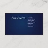 Carte De Visite Arbre mosaïque Art -Turquoise et violette (Dos)