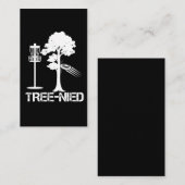 Carte De Visite Arbre Nied Funny Disc Joueur De Golf Plaisanterie (Devant / Derrière)