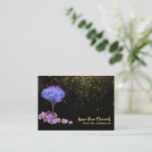 Carte De Visite *~* Arbre Parties scintillant d'or Amethyst Jewels (Debout devant)