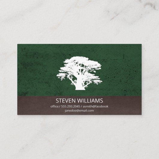 Carte De Visite Arbre | Paysage (Dos)
