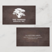 Carte De Visite Arbre | Paysage | Arrière - plan de texture Brown (Devant / Derrière)