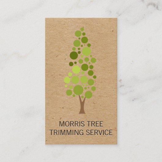 Carte De Visite Arbre | Paysage | Gardener (Devant)