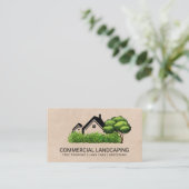 Carte De Visite Arbre | Paysage | Maison (Debout devant)