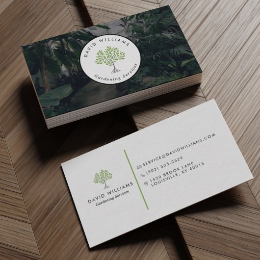 Carte De Visite Arbre paysager de jardinier professionnel