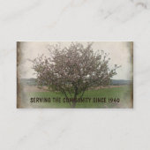Carte De Visite Arbre pomme en fleurs (Dos)