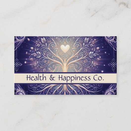 Carte De Visite Arbre pourpre (Devant)