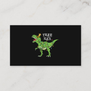 Carte De Visite Arbre Rex Dinosaur Drôle joli Pajama de Noël
