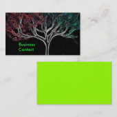 Carte De Visite Arbre rougeoyant (Devant / Derrière)