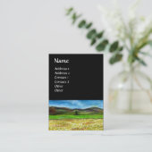 CARTE DE VISITE ARBRE SOLITAIRE DANS LE CHAMP DE FLEURS JAUNES, TO (Debout devant)