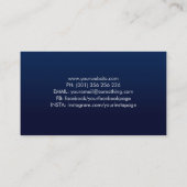 Carte De Visite Arbre spiral de la vie - feuillage tourbillon de c (Dos)