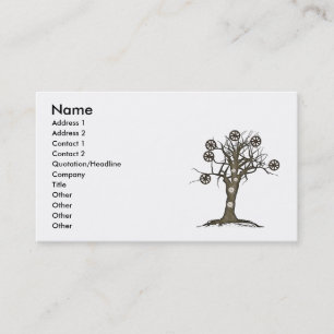 Carte De Visite arbre steampunk