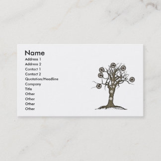 Carte De Visite arbre steampunk