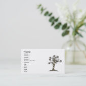 Carte De Visite arbre steampunk (Debout devant)
