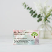 Carte De Visite Arbre stylisé | Jardinage Paysages (Debout devant)